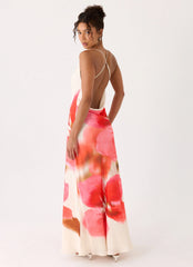 Samya Cowl Maxi Dress - Porcelain Rose